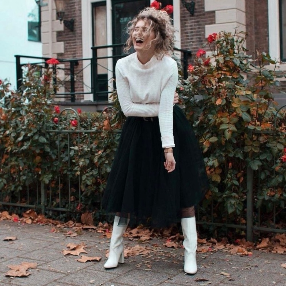 NWT - Midi Black tutu tulle skirt